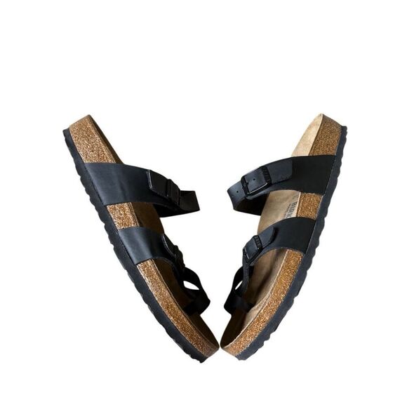 Birkenstock Mayari Leather Black Birks Sandals Slides Size 42 Women’s US 11 11.5 - Picture 4 of 10